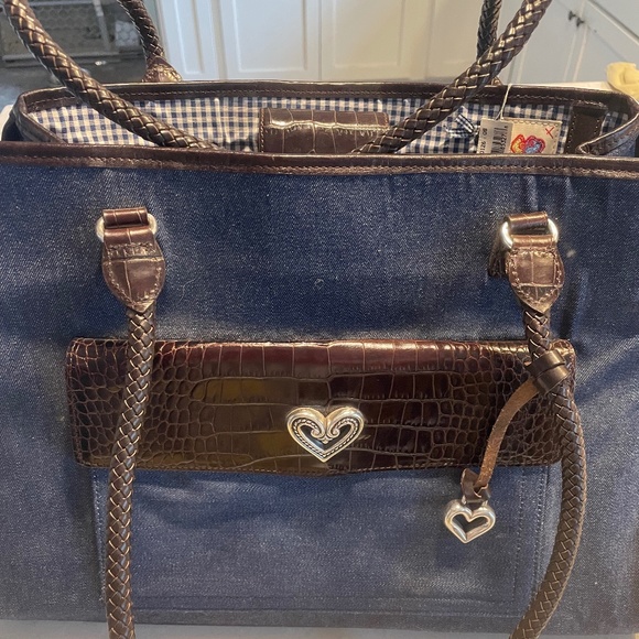 Brighton Denim Diaper Bag Retired - Picture 2 of 6